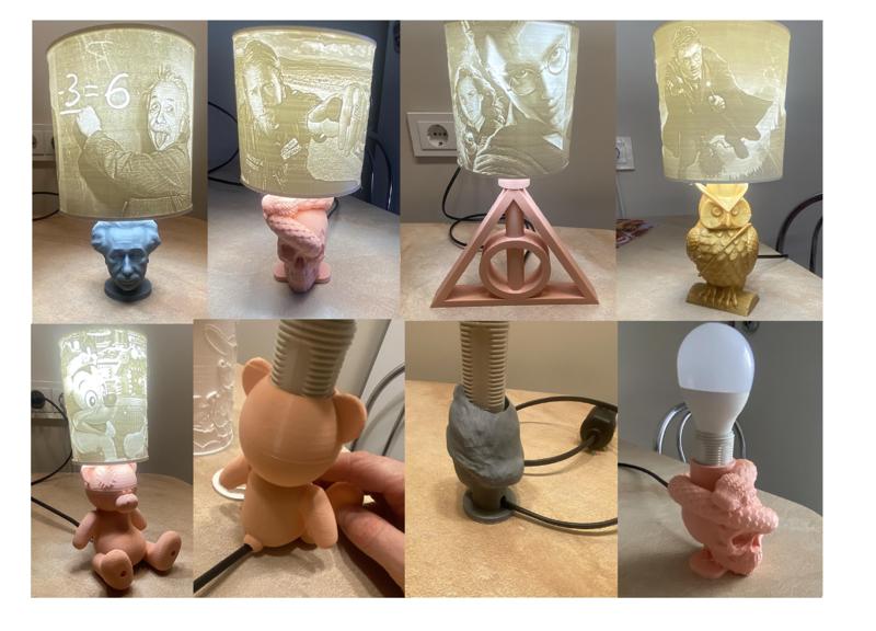 Lithophane lamps bundle