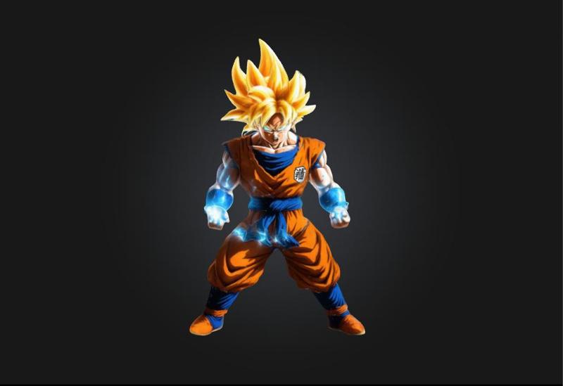 Goku in Super Saiyan form