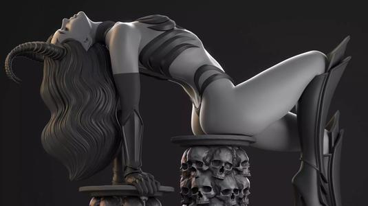 Demonic Female Warrior 3D MODELS