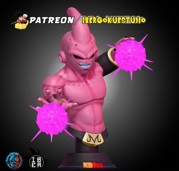 Busto Kid Buu 1.6 Sem Ki Dragon Ball Z
