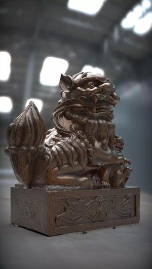 Collection of Stone Lion Statues Bronze Statues
