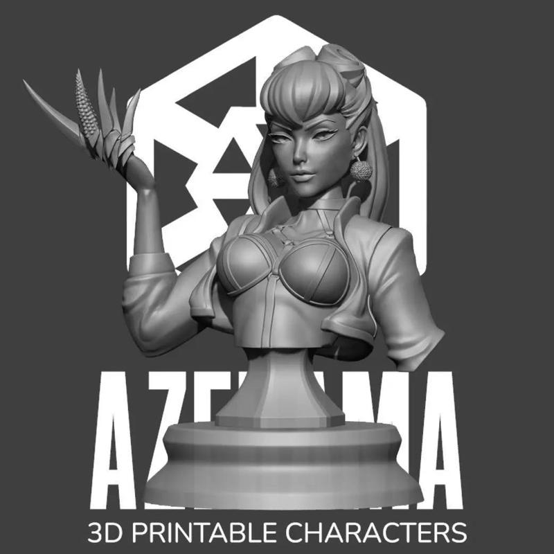 Evelynn KDA BUST Ready for 3D Printing