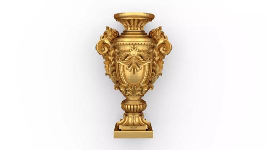 Classical urn decorative onlay cnc 3d printing stl 03