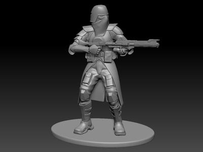 star wars 3d printable clone Galactic Marine Pose 2