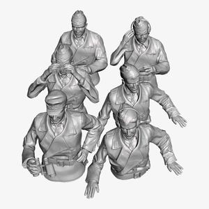 PRINTABLE  FIGURE GERMANY TANK CREW WW2 - SCALE 1/10