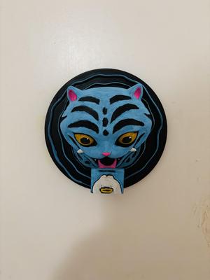 Derpy Portal Door Knocker K-Pop Demon Hunters — Print-in-Place, Articulated Tongue, Reversible Wall Mounts