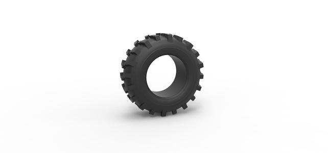 Diecast mud dragster front tire 4 Scale 1:25