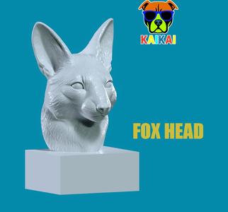 Fox bust - Fennec Fox head model - 3D print