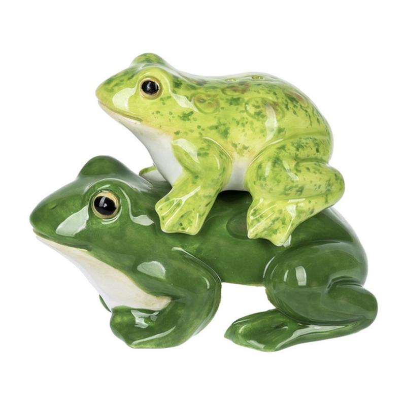 Stacking Frogs Salt and Pepper Shakers Set 🐸🧂🌶️