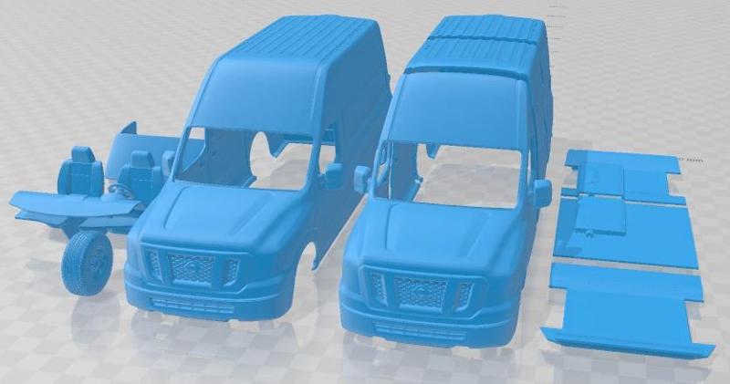 Nissan NV Cargo 3500 HDV8 SL High Roof 2022 Printable Van