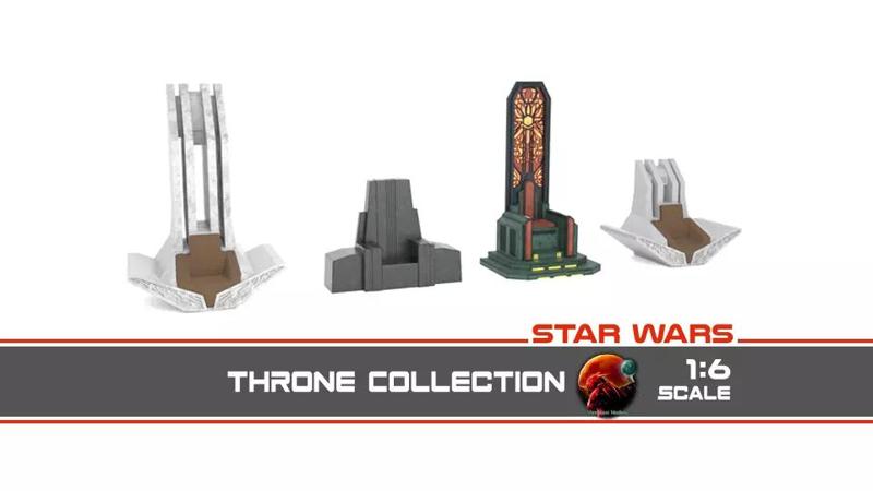 Star Wars Throne collection 1-6 scale Hottoys
