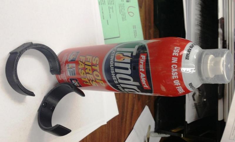 Compact Fire Extinguisher Wall Clips