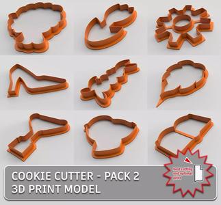Cookie cutter - pack 2 3D Model Collection