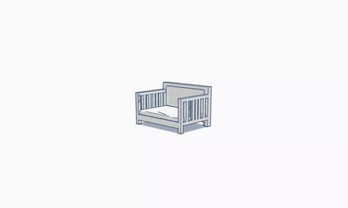 Baby Crib 3D Model STL OBJ FBX