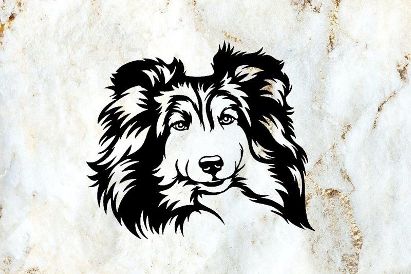 Shetland Sheepdog wall decoration deco wall pet wall mural