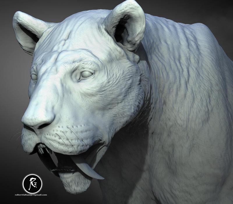 Smilodon – The Iconic Saber-Toothed Cat 3D Model