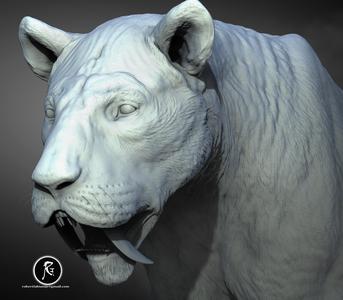 Smilodon – The Iconic Saber-Toothed Cat 3D Model