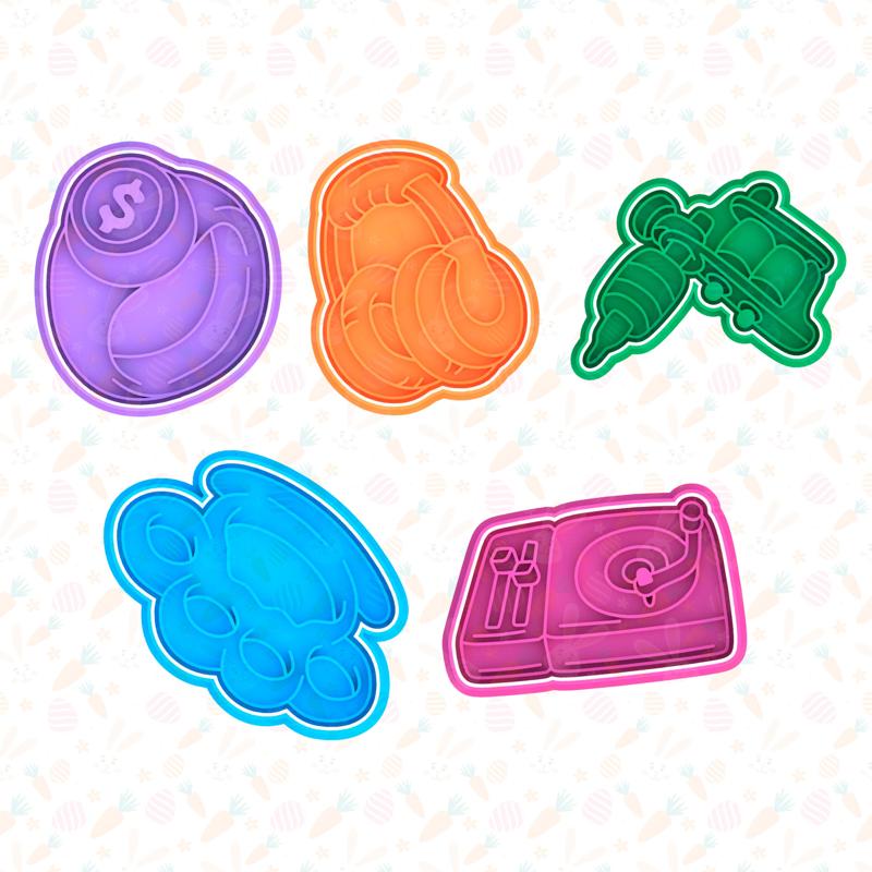 Hip-Hop cookie cutter set of 5