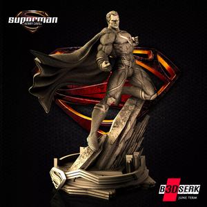 B3DSERK June Term Superman Sculpture ready for printing