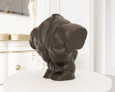 Muscular Torso Sculpture STL File – Artistic Anatomy Study 3D Printable Model
