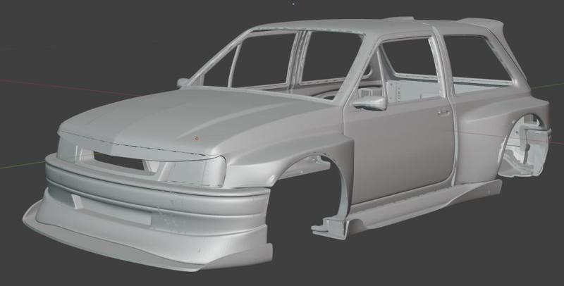 Opel Corsa A wide body 260mm