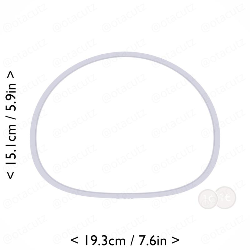 Mochi Cookie Cutter 7.25in / 18.4cm