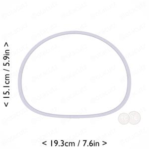 Mochi Cookie Cutter 7.25in / 18.4cm