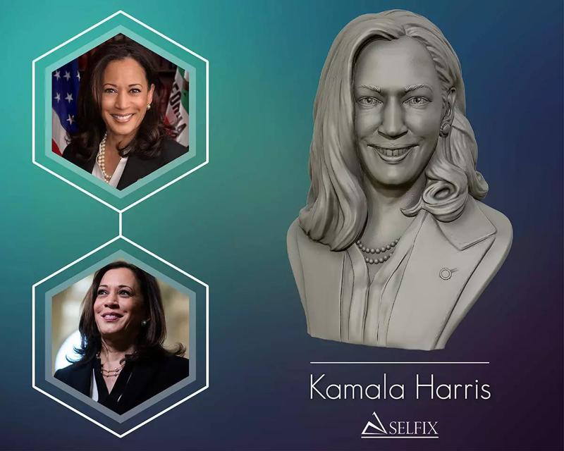 Kamala Harris 3D sculpture model