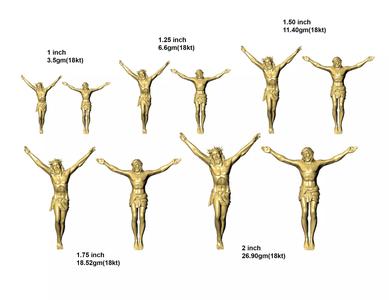 Jesus Christ pendant 3D print model 2 models