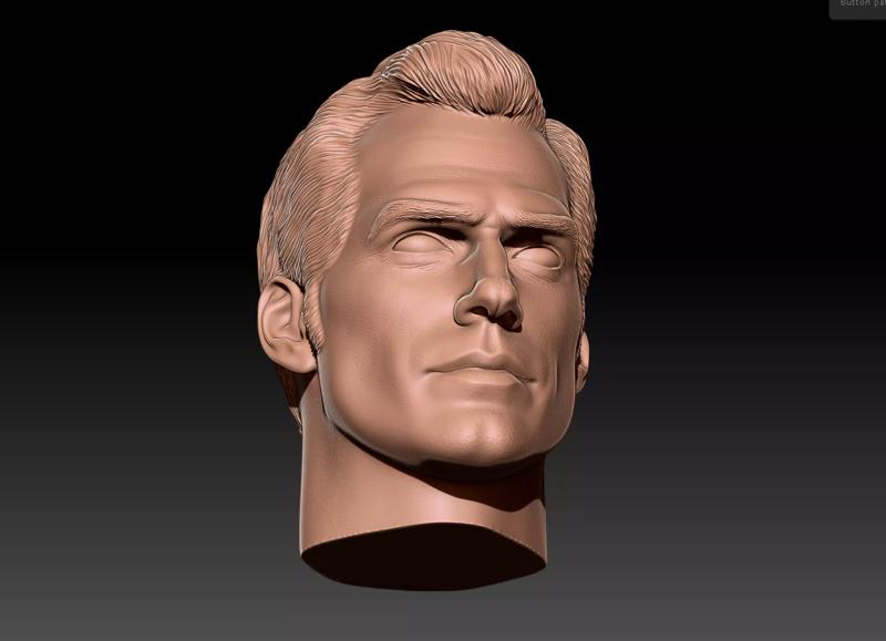 Superman Henry cavill Justice League - Head Sculpt stl