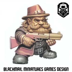 COPS GANG GUNNER 2 DWARVES GANGSTERS FANTASY PROHIBITION OLDHAMMER GAME
