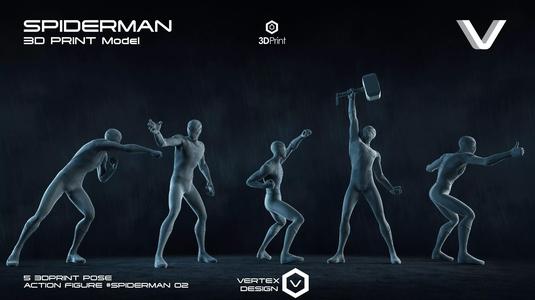 5 Spiderman Action Figures Pack02