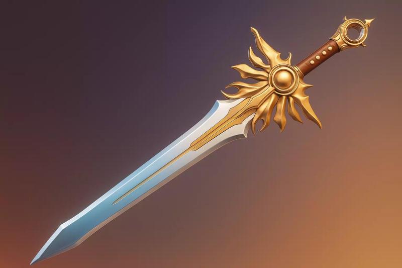 Sunblade Fantasy Sword  3D Printable Model
