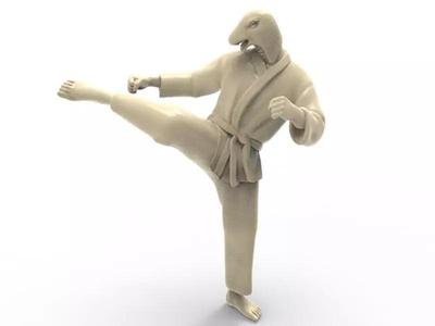 Snake Roundhouse Kick