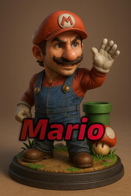 Mario Jojo Muscular Realistic Muscle Figure
