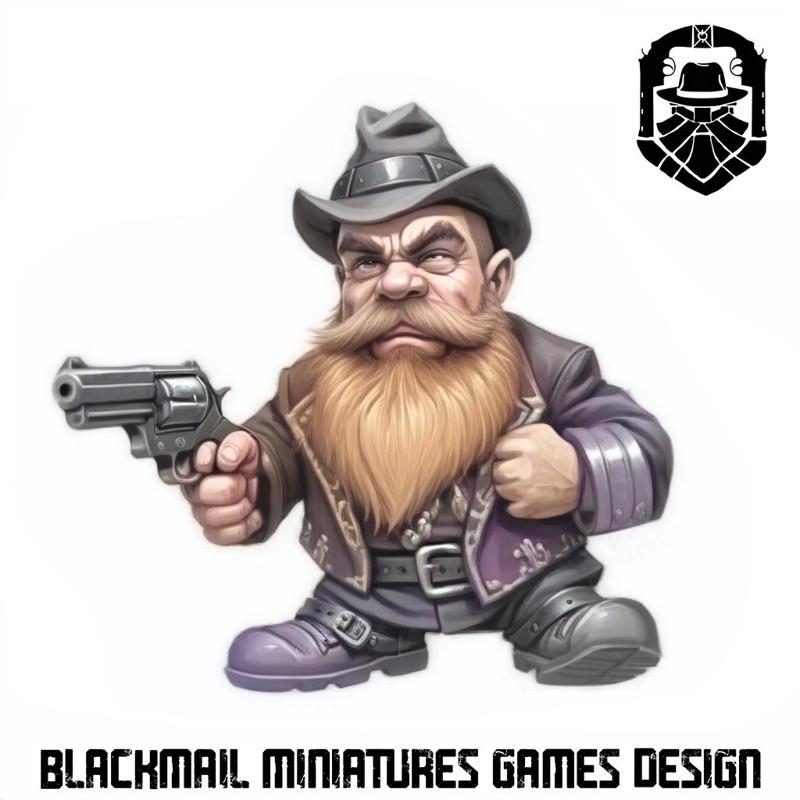 DWARF BOSS MOONSHINNERS GANG FANTASY PROHIBITION OLDHAMMER GAME