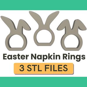 Easter Napkin Ring Holders 3D Print STL File