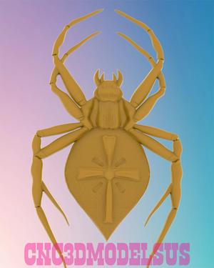 spider cross 3D MODEL STL FILE FOR CNC ROUTER LASER