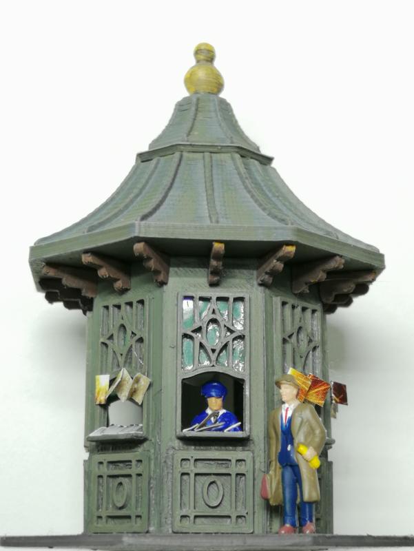 Newspaper kiosk around 1900 - HO & TT