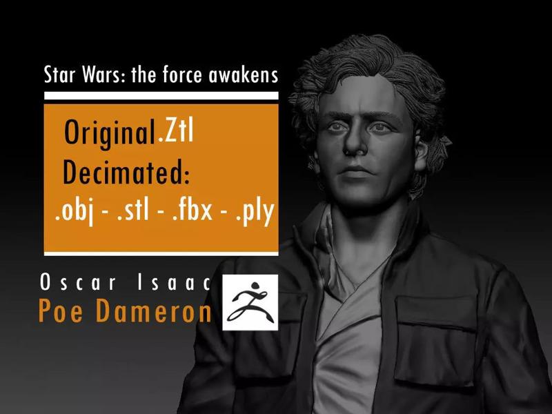 Oscar Isaac - Poe Dameron -  Star Wars the force awakens