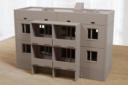 Soviet Block Apartments Type2 - Zona Alfa Miniature Wargaming Terrain
