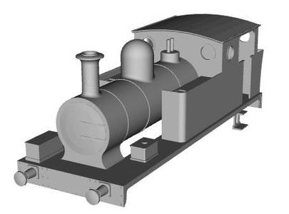 Garstang and Knott End Railway 0-6-0T KNOTT END loco 1/32 scale