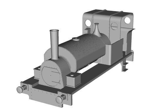 Garstang and Knott End Railway 0-6-0ST FARMERS FRIEND loco 1/76 scale
