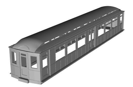 District Railway C and D stock Trailer Cars 1/148 scale
