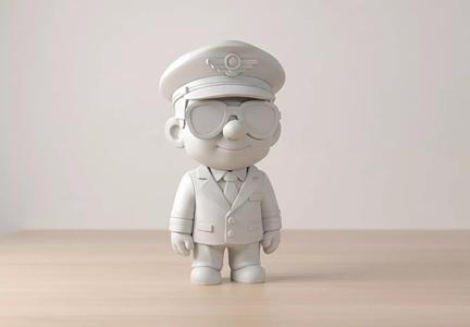Pilot Character 3D Printable