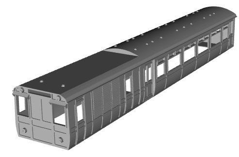 LNWR Siemens motor coach (AC modified) 1/87 scale