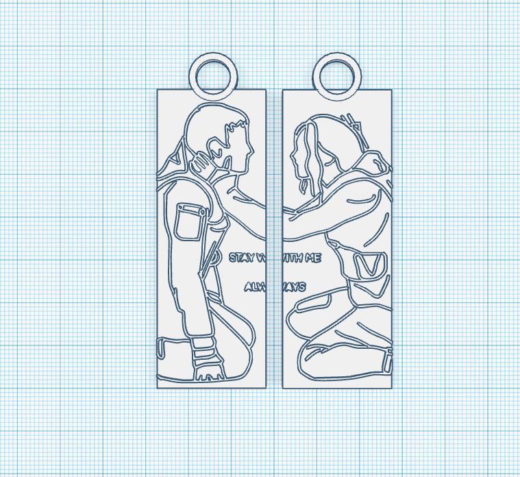 hunger games keychain