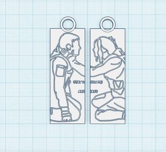 hunger games keychain