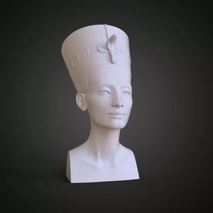 Restored Bust of  Egyptian Queen Nefertiti