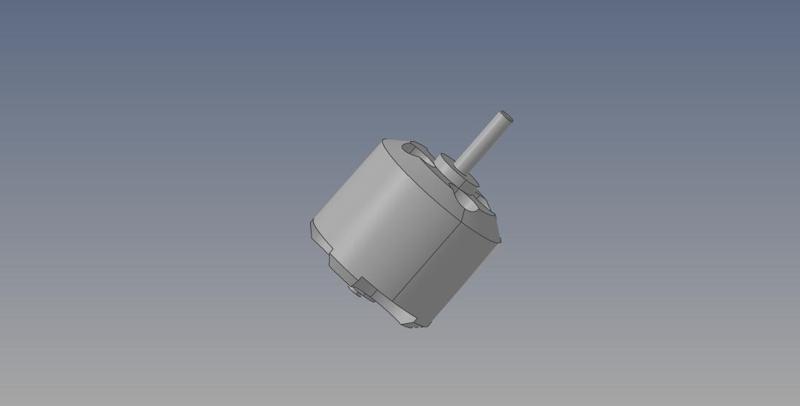 Brushless motor model for rc plane